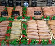 Selection of our homemade Gold Award winning sausages