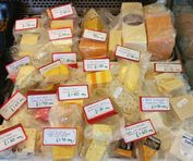 A Selection of fine cheeses freshly cut